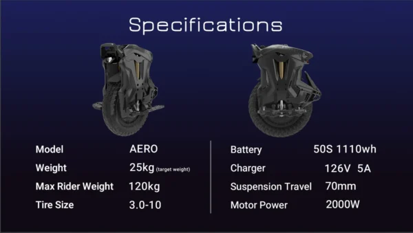 Buy NOSFET Aero Electric Unicycle 1110Wh california